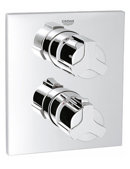 Allure Chrome Thermostat Bath Shower Mixer Valve With Rapido T