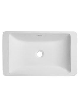 Stage 580 x 345mm Vessel Basin White With Overflow - VSS3