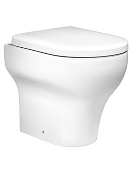 Note 360 x 500mm Back To Wall WC Pan White - NBWPAN