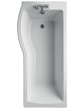 Tempo Arc 1700 x 800mm White Idealform Shower Bath