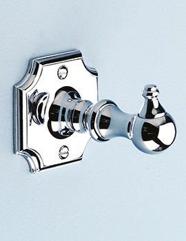 Silverdale Victorian Luxury Traditional Robe Hook Chrome - Image