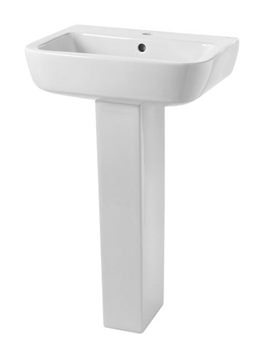 Essential Orchid Top-Quality 520mm White Basin With Full Pedestal - Image