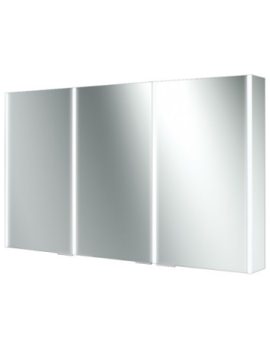 Xenon 120 Triple Door LED Illuminated Aluminium Cabinet