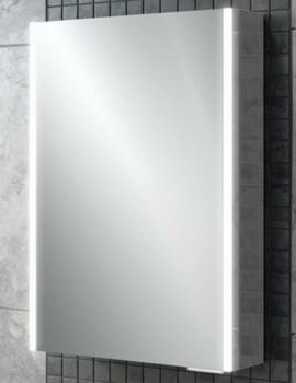 HIB Xenon 50 Single Door LED Illuminated Aluminium Cabinet - 46000