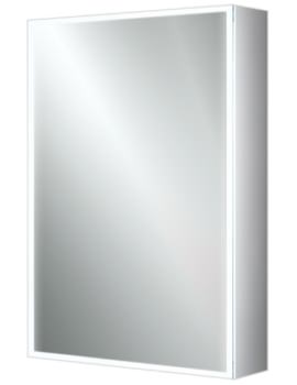 Qubic 50 Single Door LED Aluminium Cabinet 500 x 700mm