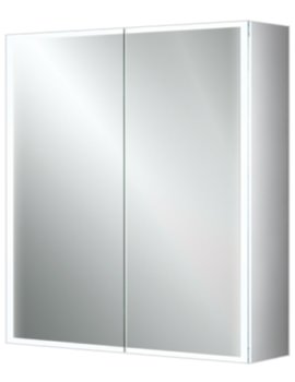 HIB Qubic Double Door LED Aluminium Cabinet 700mm Height - 46500 - Image