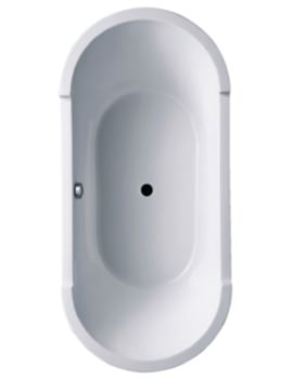 Starck 1900 x 900mm White Oval Built In Bath - 700011000000000