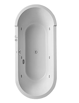 Duravit Starck Built In Oval Bath With Two Backrest Slope - Image