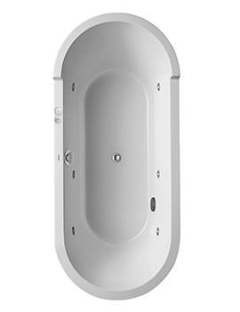 Duravit Starck Oval Freestanding Bath With Panel And Support Frame - Image