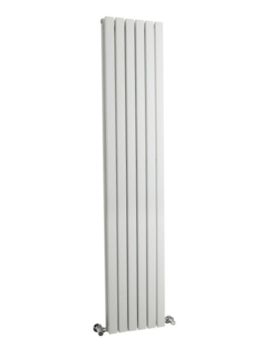 Nuie 354 x 1800mm White Double Panel Vertical Designer Radiator - Image