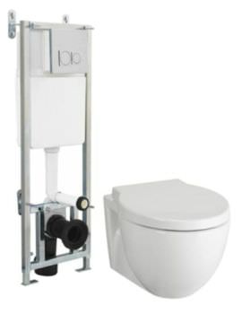 Twyford Refresh Wall Hung WC Pan 530mm | RE1738WH