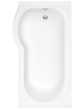 IMEX Curve White 1500 x 800mm Shower Bath - Image