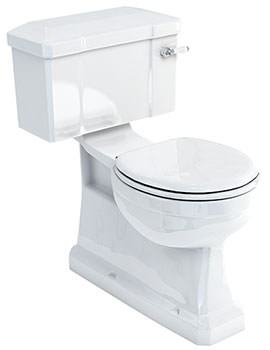 Extended S Trap White Close-Coupled WC With Lever Cistern