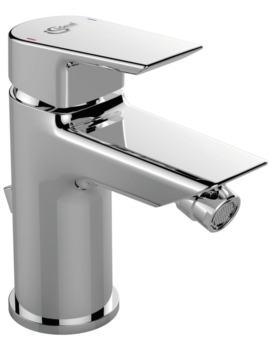 Ideal Standard Tesi Chrome Single Lever Bidet Mixer Tap With Pop-Up Waste - Image