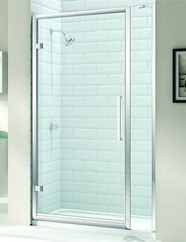 Merlyn 8 Series Hinge Shower Door And Inline Panel - Image