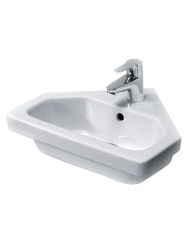 Essential IVY 450mm Corner Basin With 1 Tap Hole - Image