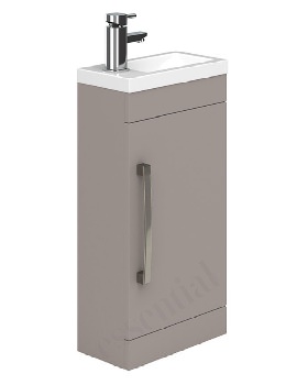 Essential Nevada Single Door Vanity Unit And Basin - 400mm Width - Image