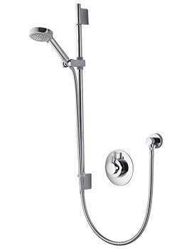 Aqualisa Dream Chrome Concealed Thermostatic Shower Mixer Valve With Slide Rail Kit - Image