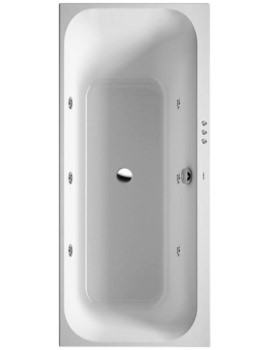 Duravit Happy D2 Built-In Bath Right Slope Jet-System - Image