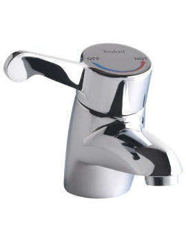 Sola Thermostatic Chrome Monobloc Basin Mixer Tap With Copper Tails - SF1053CP