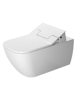 Duravit SensoWash Slim Seat With Happy D2 Rimless Wall Mounted Toilet - Image