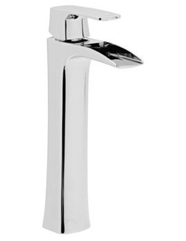 Roper Rhodes Sign Tall Basin Mixer Tap Chrome With Click Waste - Image