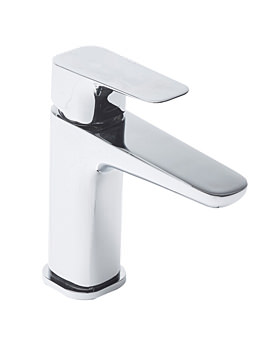 Signal Chrome Basin Mixer Tap With Click Waste