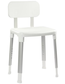 Modular White Shower Seat