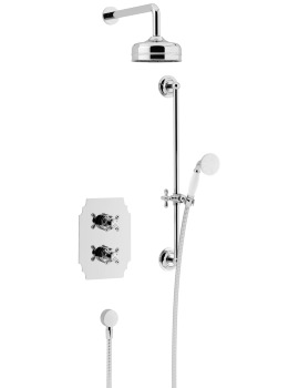 Hartlebury Recessed Thermostatic Shower Valve With Fixed Head And Kit