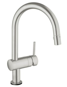 Minta Touch Electronic Half Inch Single Lever Supersteel Kitchen Sink Mixer Tap