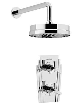 Gracechurch Recessed Thermostatic Shower Valve With Fixed Head Kit