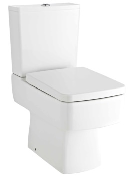 Nuie Bliss 370 x 610mm Semi Flush To Wall Pan White And Cistern - Image