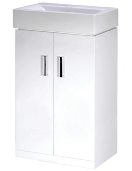 Nuie Checkers 460mm Floor Standing Cabinet And Basin - Image