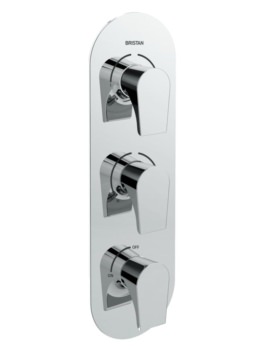 Hourglass Thermostatic Recessed Three Control Valve With Diverter