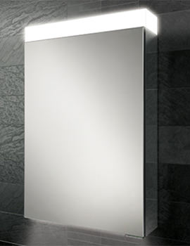 Apex 50 Single Door LED Aluminium Mirror Cabinet 500 x 750mm