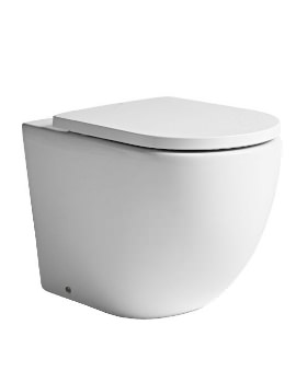Tavistock Orbit Comfortable Back To Wall White WC With Soft Close Seat - Image