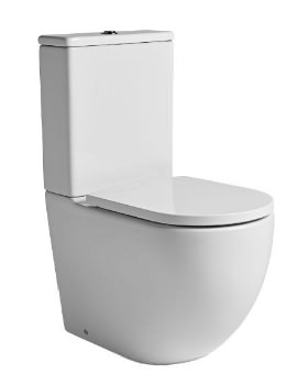 Orbit Close Coupled White Pan With Cistern And Soft Close Seat