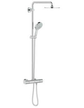 Grohe Rainshower System 210mm With Thermostatic Valve Chrome - Image
