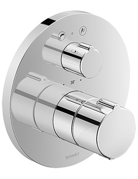 C.1 Chrome Concealed Thermostatic Bath Mixer Valve With Diverter