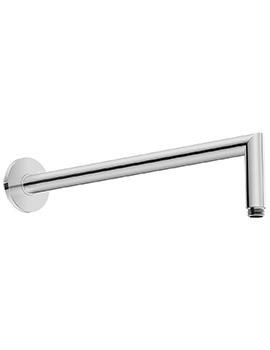 Duravit Wall Mounted Angled Shower Arm With Round Escutcheon - Image