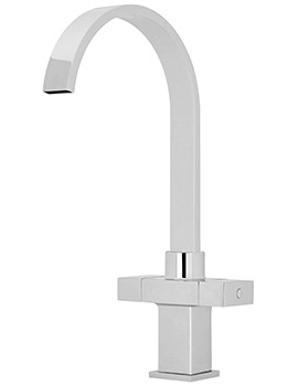 Nuie 363mm High Dual Handle Kitchen Sink Mixer Tap Chrome - Image