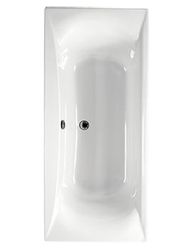 Carron Alpha Double Ended 5mm Acrylic White Bath 1700 x 750mm - Image
