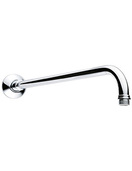 Chrome Shower Arm With Rear Entry - 400mm