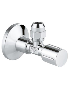 Grohe Chrome Angle Valve 1-2 Inch X 3-8 Inch - Image