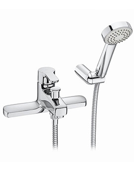 Roca L20 Deck Mounted Chrome Bath-Shower Mixer Tap With Kit