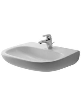 D-Code 650mm Washbasin Med Without Tap Hole And Overflow