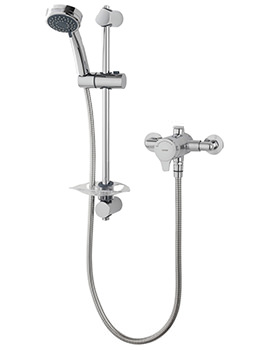 Dene Chrome Sequential Mixer Shower Set With Thermostatic Control