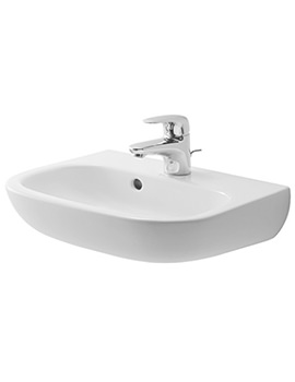 Duravit D-Code 450mm Handrise Basin With Tap Hole And Overflow - 7054500002 - Image