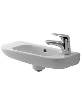 Duravit D-Code 500mm Handrise Basin Without Tap Hole