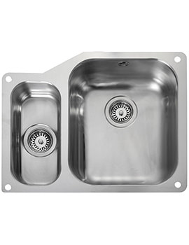Rangemaster Atlantic Classic Undermount Micro-Sheen Finish 1.5 Bowl Kitchen Sink - Image